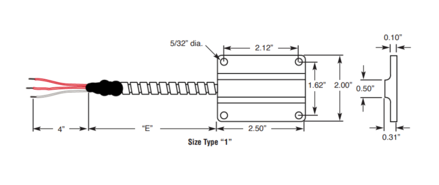 Surface Mount Rigid Plate Type RTD Details