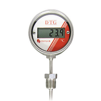  LCD Digital Temperature Indicator, Battery Powered, RTD Sensor Probe, Welded Fitting Picture