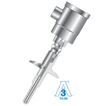 Sanitary RTD w/ Connection Head - Spring Loaded Probe for Sanitary Thermowell Picture